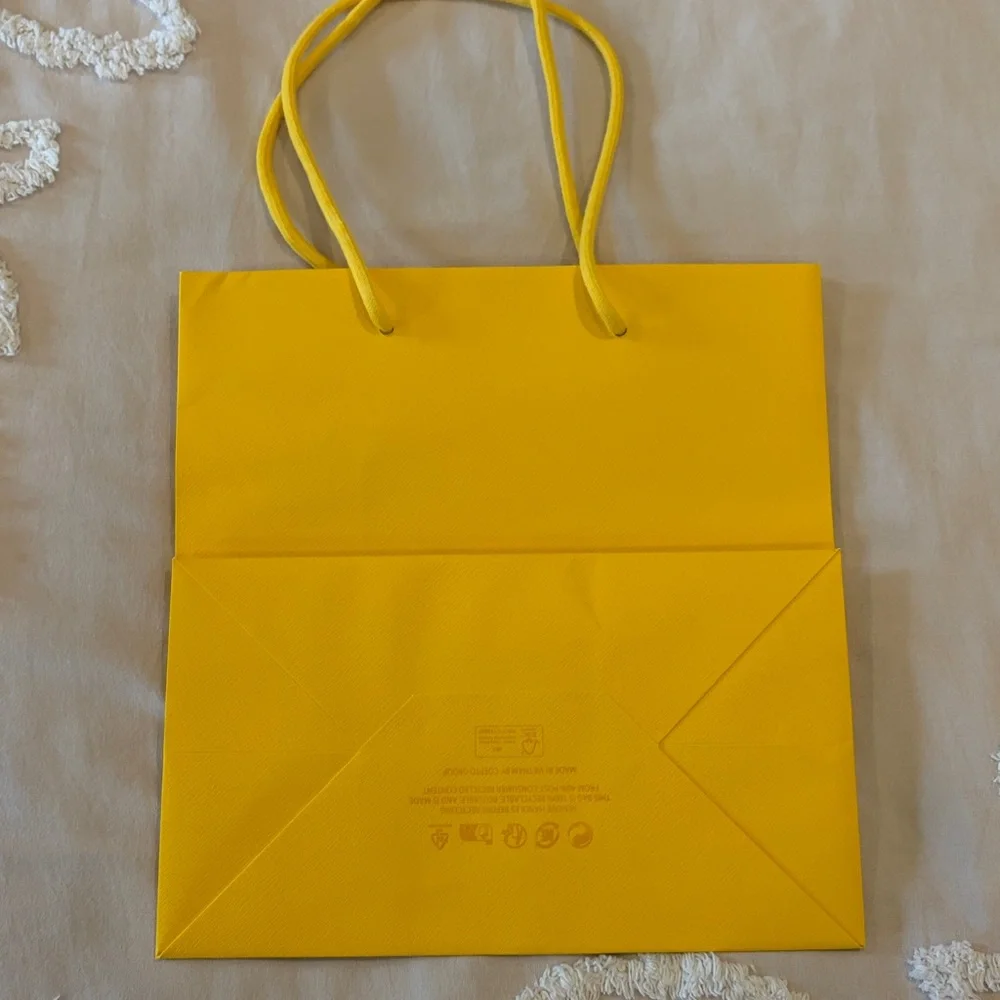 Swarovski Yellow Swan Logo Gift Bag
